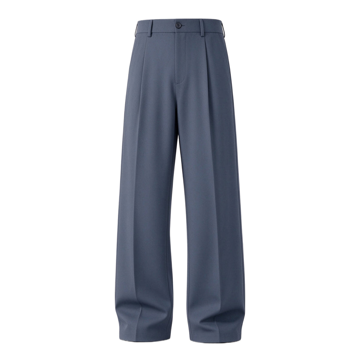 Men's Ice Silk Business Casual Pants, High Waist Pleated Slacks