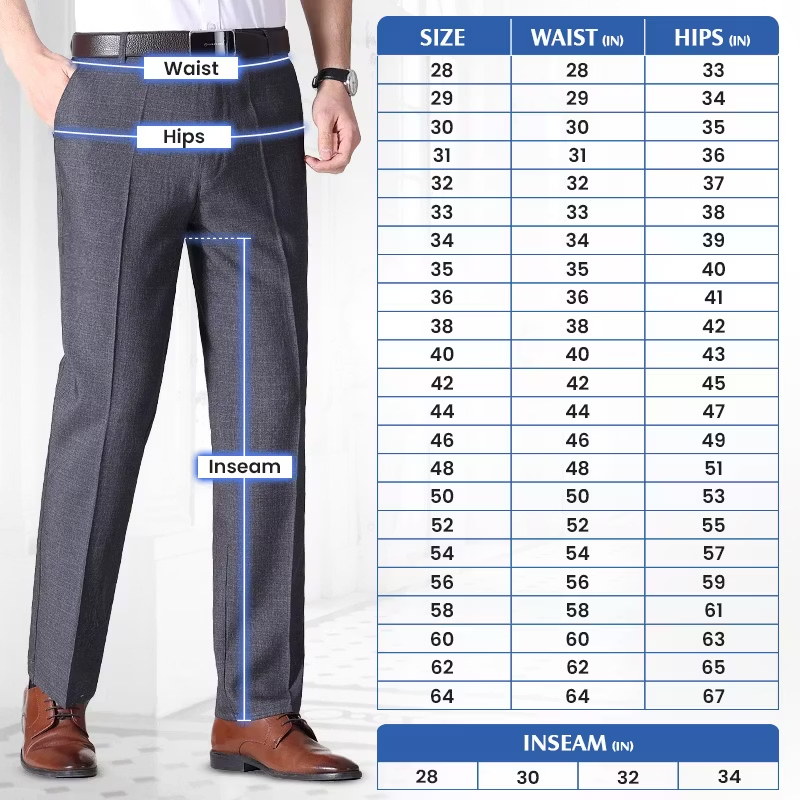 Men’s Classic Ice Silk High Waist Comfort Pants