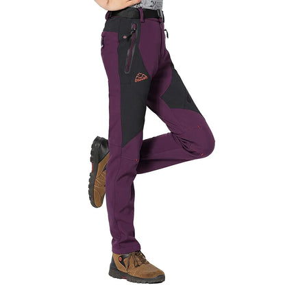 Women's Waterproof Insulated Fleece-Lined Thermal Ski & Hiking Pants